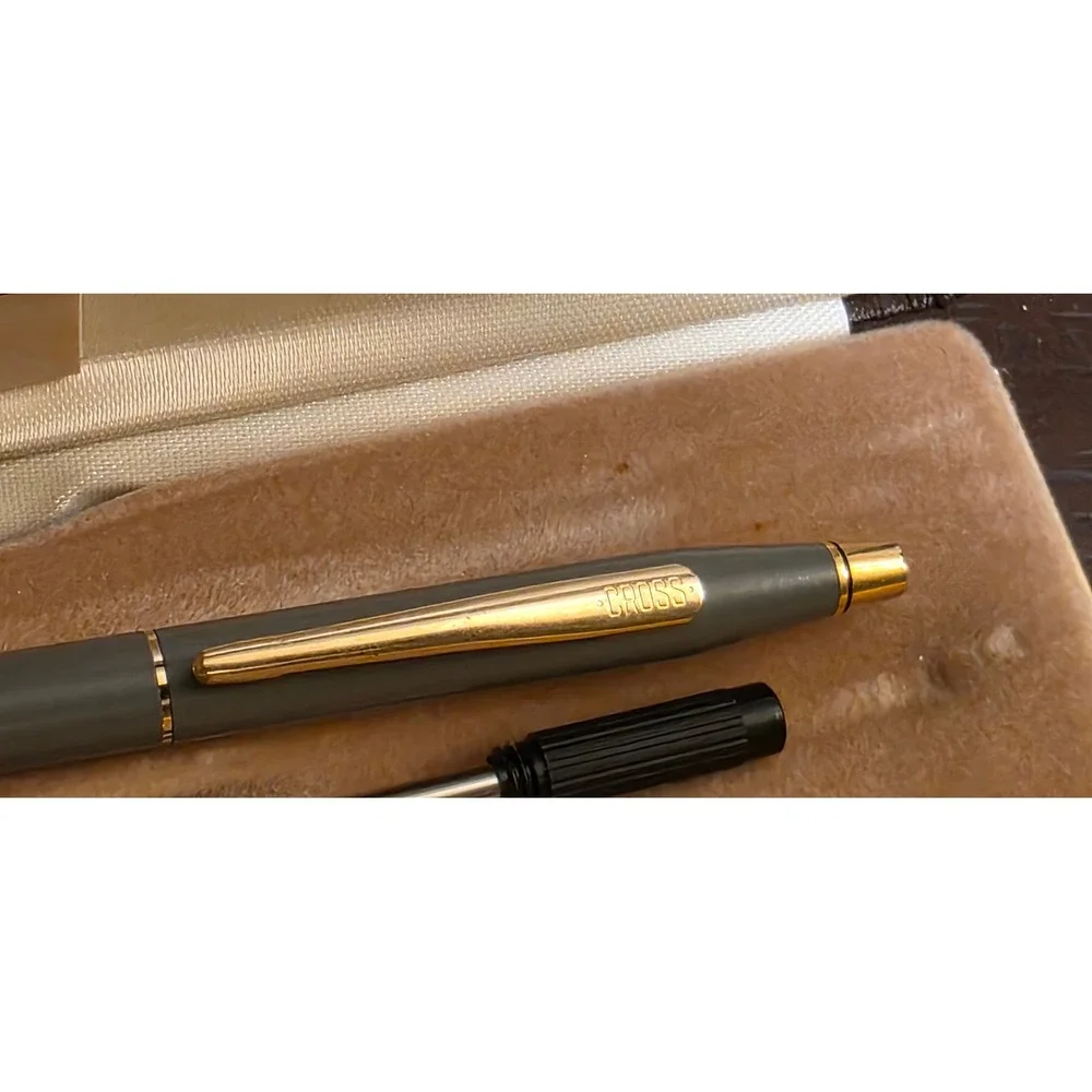 Vintage Cross Ballpoint Pen Gold Trim